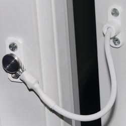 Jackloc Perma Permanent Fixed Cable Window Restrictor – White