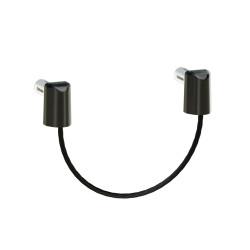 Locinox B-Safe Quick Fix Safety Cable - 220mm Length - Black