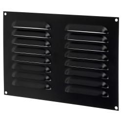 Altro Hooded Louvre Vent - 242 x 165mm - 6650mm² Free Air Flow - Matt Black