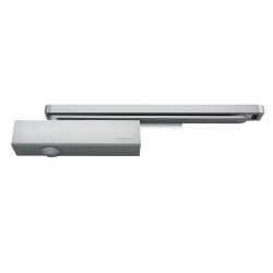 Briton 2320B.T.SES Cam Action Overhead Fire Door Closer - Size 2-4 - Pull Side Mount - Silver Trimplate