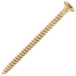 SiDAX General Purpose Pozi Countersunk Wood Screws - 4.0 x 60mm - Yellow Zinc - Pack of 200