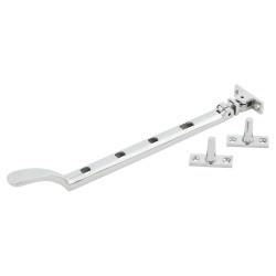 Hampstead Victorian Casement Window Stay - 10"/250mm Length - Polished Chrome