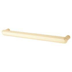 Hampstead Morley 19mm Bobbled D-Bar Cabinet Pull Handle - 224mm Centres - Satin Brass