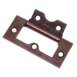 Flush Cabinet Hinge - 50 x 36 x 1mm - Bronze - Pack of 20