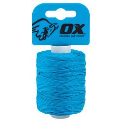 OX Pro Nylon High Vis Builders Line - 105m - Cyan