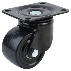 Coldene Low Level and High Load Castor - Swivel - 250kg Max Weight - 75mm Diameter - Black
