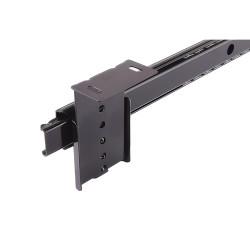 Klug 27mm Ball Bearing Keyboard Slide Drawer Runner - Adjustable Height - 350mm Length - Black