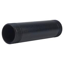 Altro 1/2" Pipe Shelving Iron Threaded Pipe - 3"/78mm Length - Black