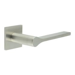 CRES by Frelan Satin Stainless Steel Fixed Dead Door Handles on Square rose - CR-105 Range