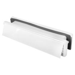 Yale Seal Letter Plate - 304 x 70mm - Door Thickness 40-80mm - White