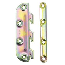 Touchpoint Bed Fitting Set - 127 x 29 x 15mm - Steel - Pack of 4