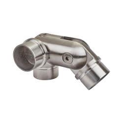 SWR Balustrade 3 Way Articulated Elbow - 304 Brushed Satin Stainless Steel