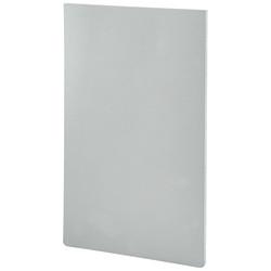 Barrier Sabco Base Fix End Cap - 118 x 79mm - Satin Aluminium