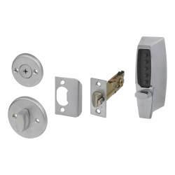 dormakaba Unican 7104 Light Duty Push Button Code Lock and Latch - Satin Chrome