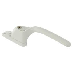 Fab & Fix uPVC/Timber Connoisseur Offset Locking Multipoint Window Handle- Right Hand - White