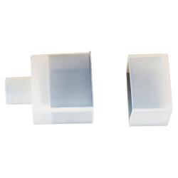 Integral LED End Cap From Straight End for 12 x 17mm Side Bend Neon Strip Light - Pack of 5