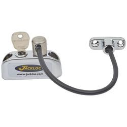 Jackloc Pro-5 Key-Locking Cable Window Restrictor – Chrome