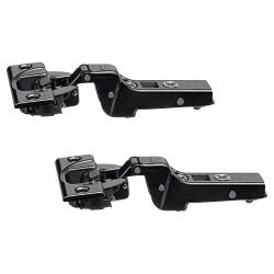Blum CLIP Top Thick Door Soft Close Cabinet Hinge - 95° - Half Overlay - Black Onyx - Pair