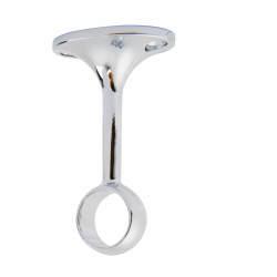 Rothley 19mm Hanging Rail Centre Bracket - Polished Chrome