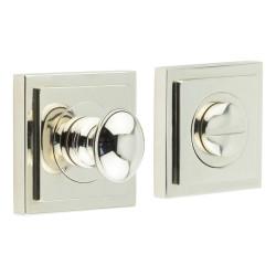 Burlington by Frelan Inner 1 Turn & Release with Square Stepped Rose - 47 x 47mm - Polished Nickel