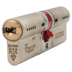 Ultion ALPS 3 Star PLUS Euro Double Cylinder - 50mm + 50mm - Satin Nickel/Brass - Keyed to Differ