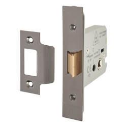 Altro Heavy Duty Bolt Through Flat Latch - 79mm Case - 57mm Backset - Black Nickel
