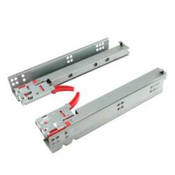 Klug Soft Close Undermount Drawer Runner - Full Extension - 400mm Length - Zinc - 35kg - 50 Pairs