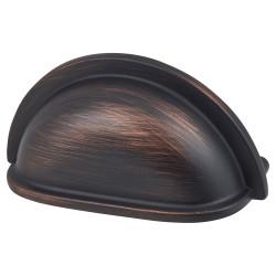 Altro Walton Cabinet Cup Handle - 76mm Centres - Brushed Oil Rubbed Bronze