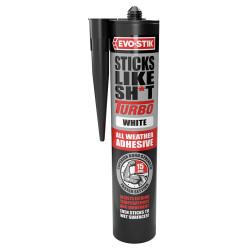 Evo-Stik Sticks Like Sh*t Turbo - Solvent Free - 290ml - White