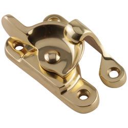 Hampstead Heavy Duty Fitch Sash Window Fastener - 66 x 23mm - Polished Brass