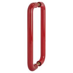 Hoppe AR602/600 Rouge Red Nylon D-Bar Door Pull Handles - Back to Back - 600mm c/c
