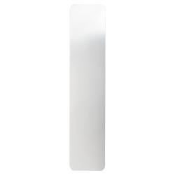 Altro Laminated Plastic Self-Adhesive Finger Plate - 350 x 75 x 1.5mm - Brushed Silver