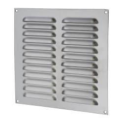 Altro Hooded Louvre Vent - 229 x 229mm - 9975mm² Free Air Flow - Satin Chrome