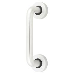 Touchpoint Satin Aluminium 19mm D-Bar Door Pull Handle on Rose - Screw Fix - 150mm Centres
