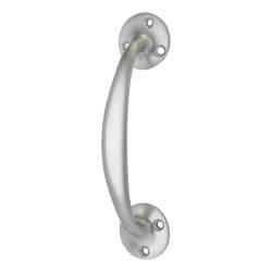 Victorian Satin Chrome Bow Door Pull Handle - Screw Fix - 150 x 35mm