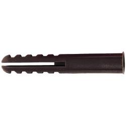 Rawlplug Plastic Wall Plug - 7 x 45mm - Brown - Pack of 100