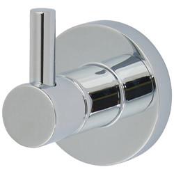 Fitzroy of London Style Single Robe Hook - 95 x 70 x 55mm - Polished Chrome