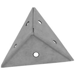 Pyramid Corner Brace - 45 x 45 x 45mm - Zinc Plated - Pack of 10