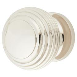 From The Anvil Beehive Round Cabinet Knob - 30mm Diameter - Polished Nickel