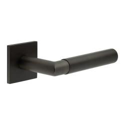 CRES by Frelan Dark Bronze Fixed Dead Door Handles on Square Rose - CR-102 Range