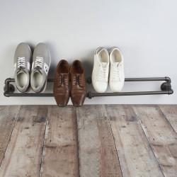 Altro 3/4" Pipe Shoe Rack - Grey