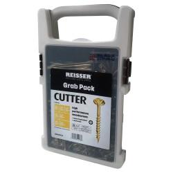Reisser Cutter Pozi Countersunk Wood Screws Trade Pack Grab Case - Yellow Zinc - Pack of 830
