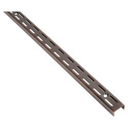 Rothley Twin Slot Shelf Wall Upright - 1200mm Length - Antique Copper