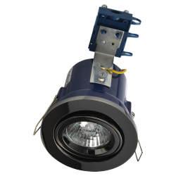 Forum Electralite Yate 50W IP20 Fire Rated LED Adjustable Downlight - Black Chrome