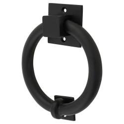 Hampstead Ring Door Knocker - Matt Black - 140 x 120mm