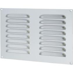 Touchpoint Hooded Louvre Vent - 242 x 165mm - 6650mm² Free Air Flow - Satin Aluminium