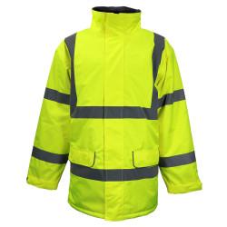 TIMCO Hi Visibility Parka Jacket - Yellow - Medium