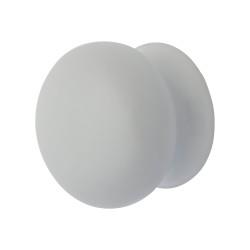 Hampstead Ceramic/Porcelain Mushroom Round Cabinet Knob - 35mm Diameter - White