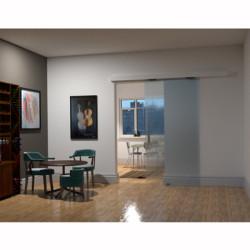 Klug Softslide 90 Glass Sliding Door Fitting Pack - 2000mm Track - 8-12mm Glass - 90kg Max Door