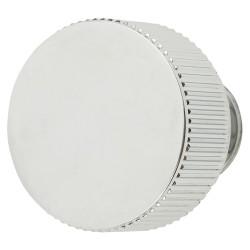 Carlisle Brass Lines Radio Round Cabinet Knob - 35mm Diameter - Polished Chrome